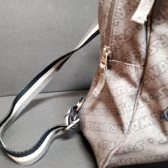 Pottery Barn Kids Backpack Star Wars Grey Logo Darth Vader Light Saber Book Bag - Picture 5 of 11